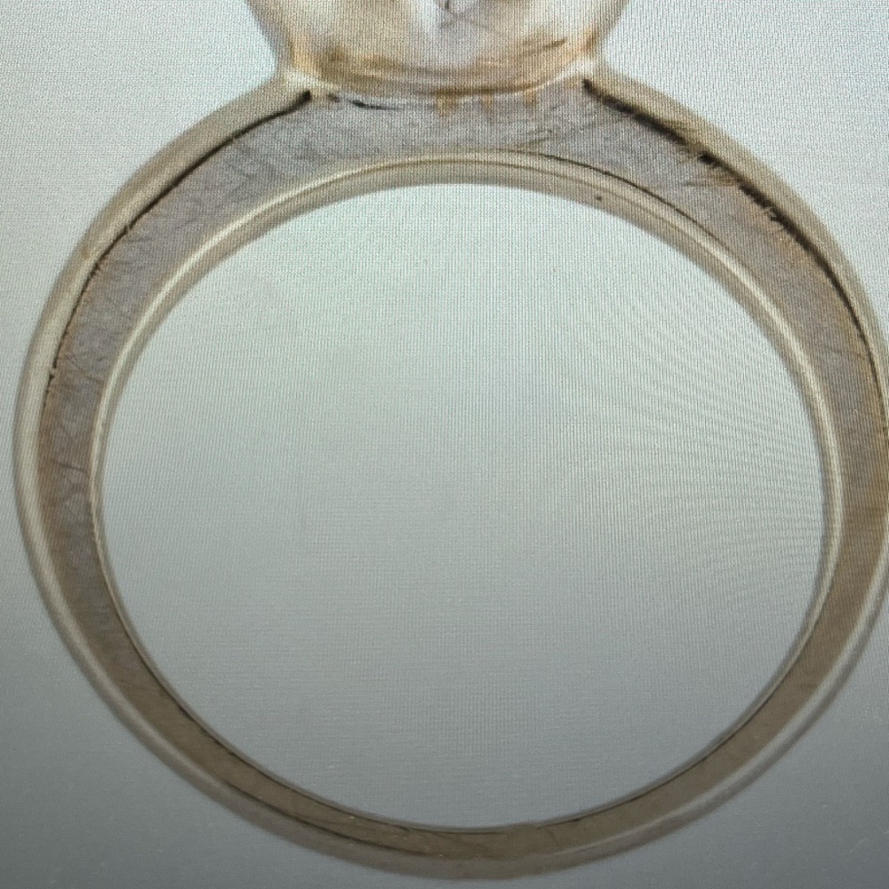 18k white gold diamond Heart-Shaped ring - Picture 4 of 6